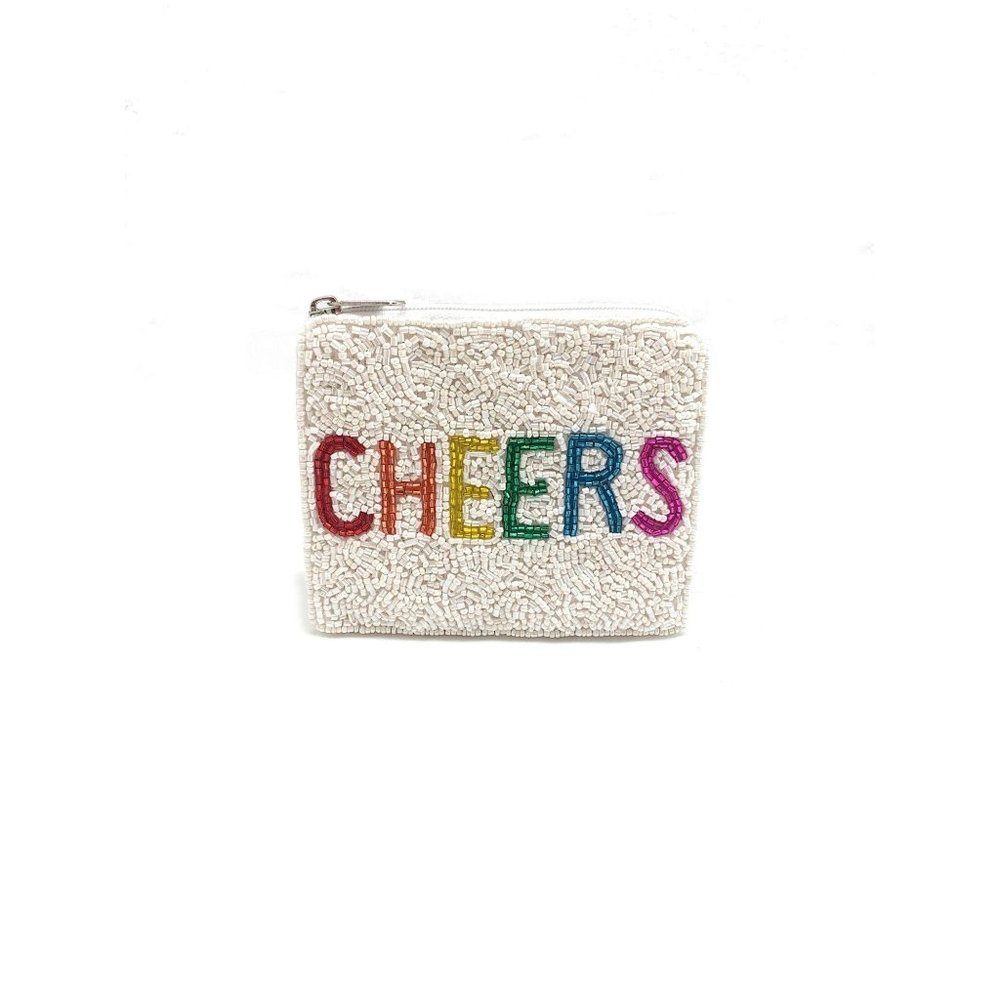 Hand Made Beaded Coin Purse "Cheers"